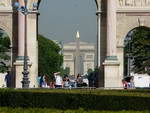 Louvre Arc de Triomphe de Carrousel der Obelisk und der Arc de Triomph.